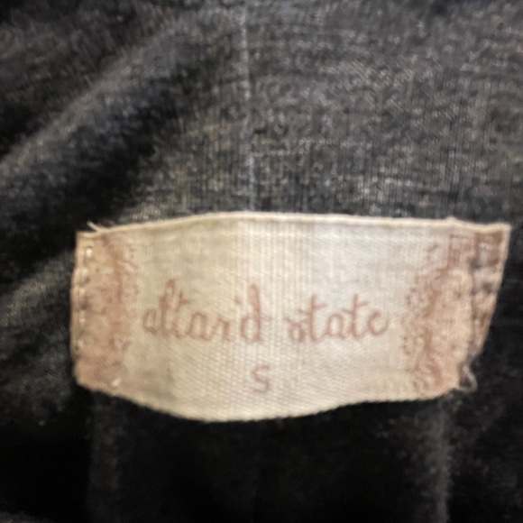 Altar’d State Grey & White Striped V back Dress S FREE SHIP - Picture 4 of 5